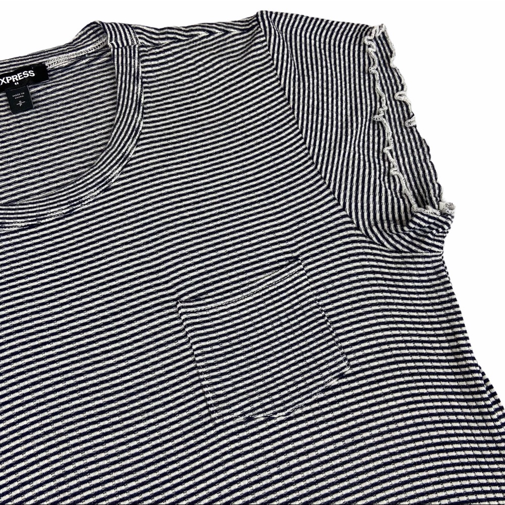 Express | Striped One Pocket Tee Shirt Dress 90’s Style